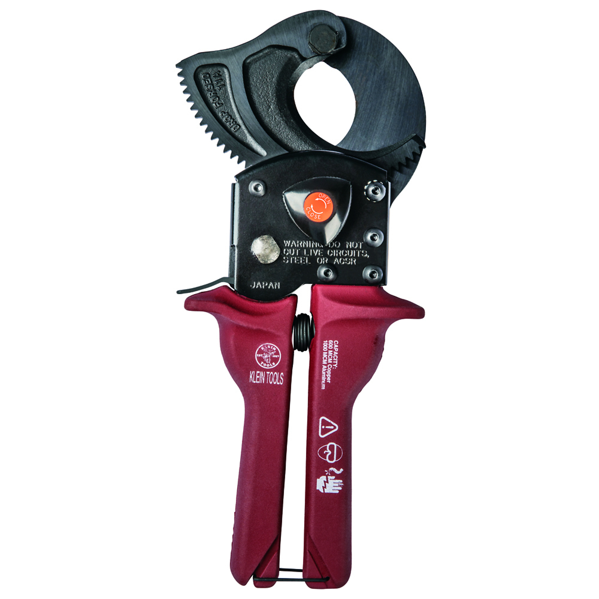 Klein Tools, Compact Ratcheting Cable Cutter, Model# 63601